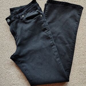 Kut from the Kloth Black Bootcut Leg Jeans Nicole Size 12 Mid Rise